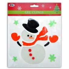 Χριστουγεννιάτικο Ζελέ Τζαμιού Χιονάνθρωπος (19cm)